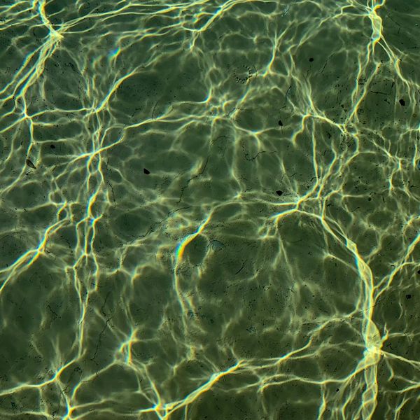 Abstract visual representing calm breathing with flowing lines.